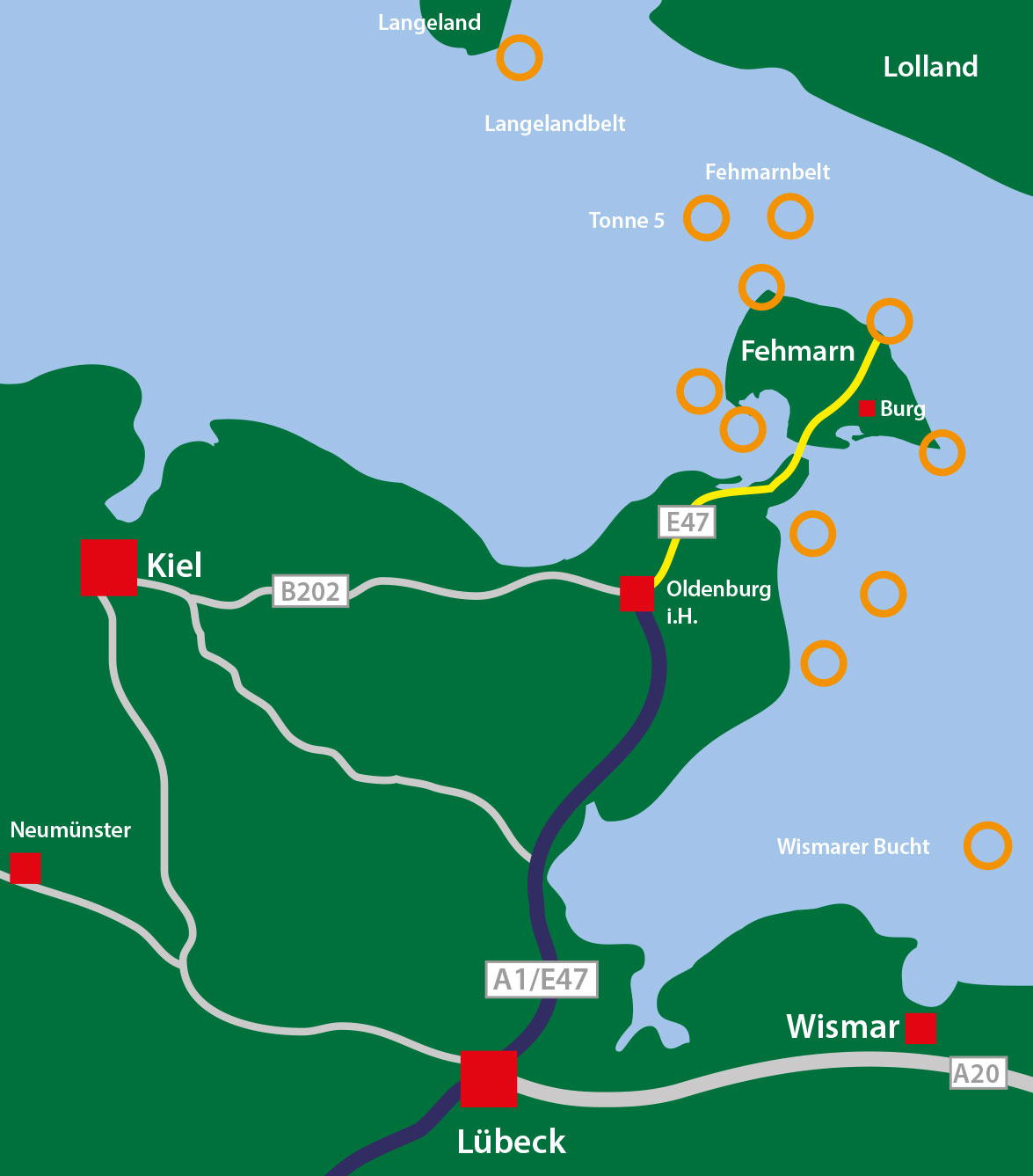 Karte Ostsee